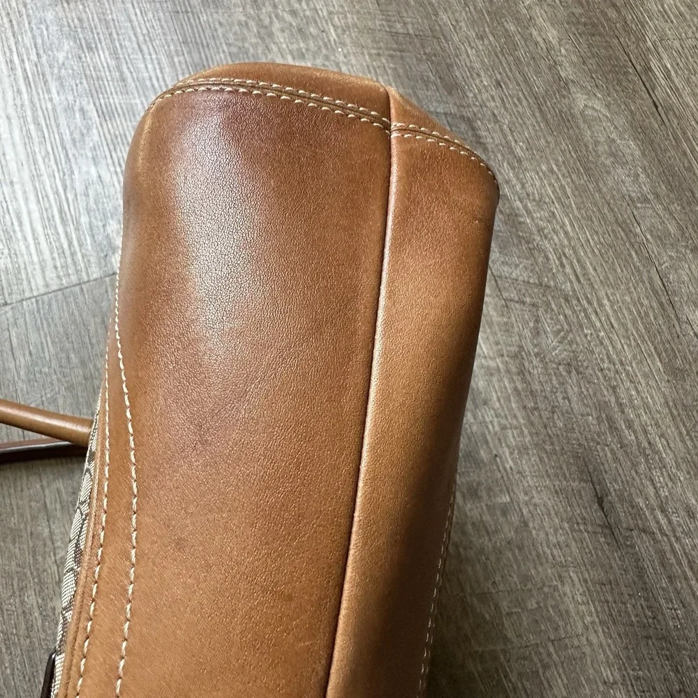 COACH Soho Signature‎ Hobo Shoulder Bag 6821 Tan Y2K Vintage